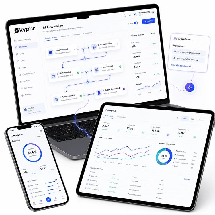 AI development and automation service illustration